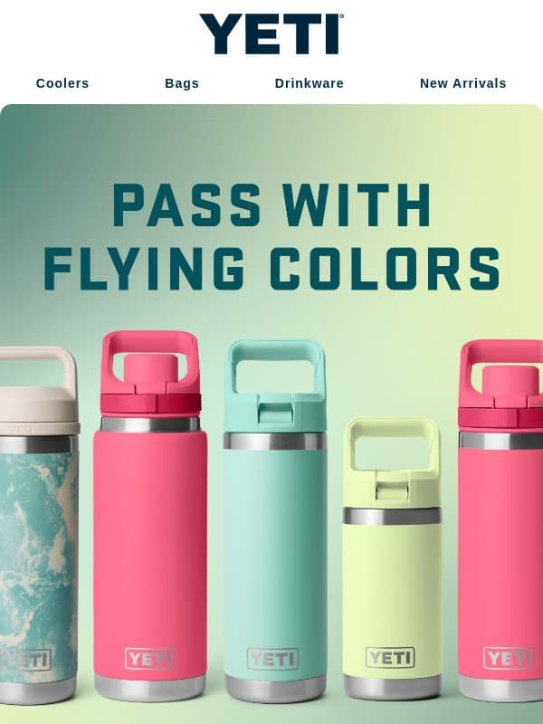 Free Drinkware Customization email from Yeti