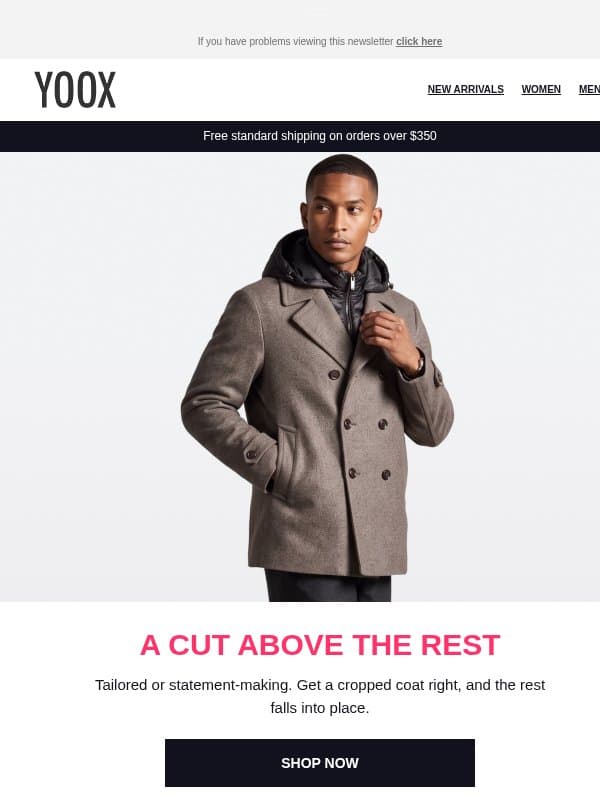 A cut above the rest > The cropped coats to covet email from Yoox