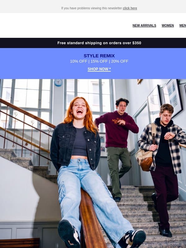 Too cool for school! Head back in style email from Yoox