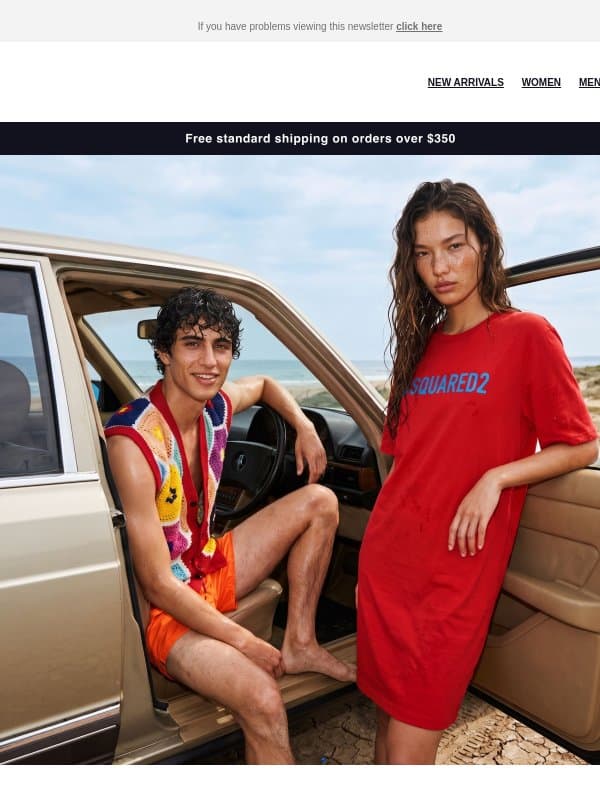 WOW prices: Dsquared2 > Bold, provocative, unmistakable email from Yoox