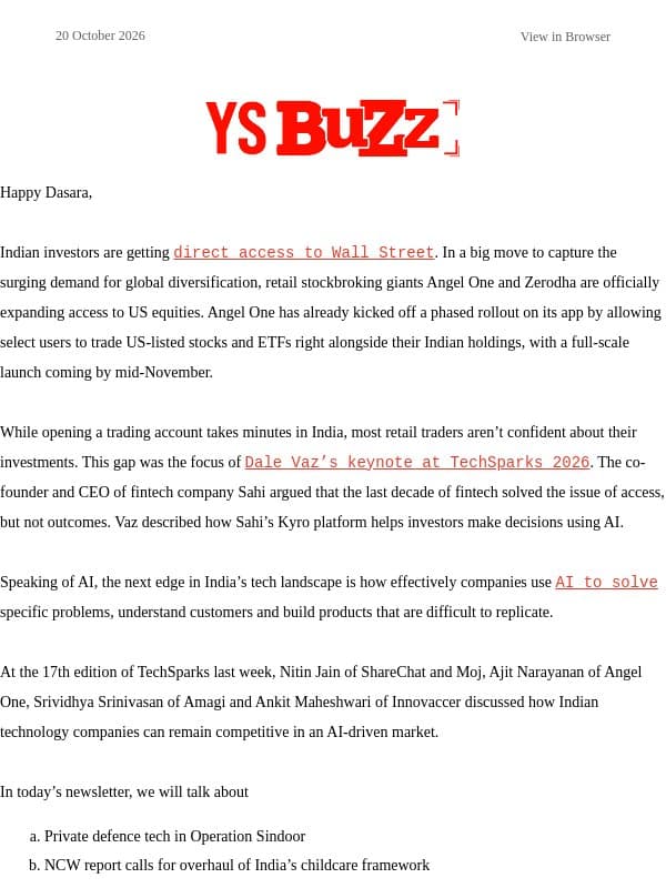 🎯 How Operation Sindoor changed India’s defence startups email from YourStory