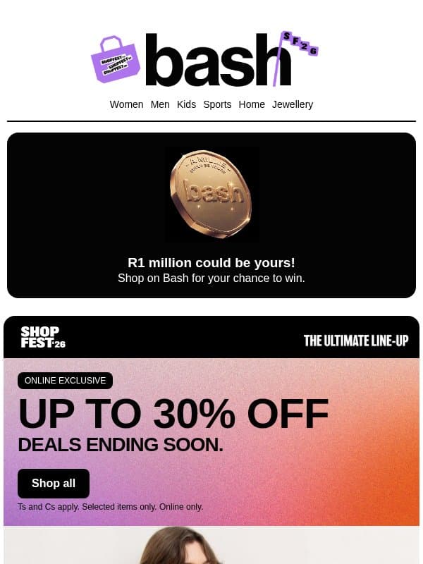 Up to 30% off. Today Only.🔥 email from Zando