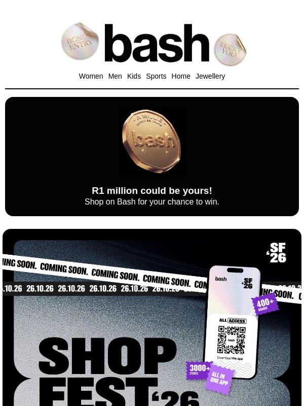 The biggest shopping festival is coming 🎟🎪 email from Zando