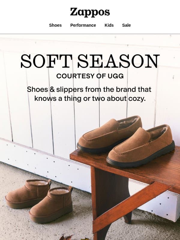 UGG styles you won't want to take off ☁️ email from Zappos