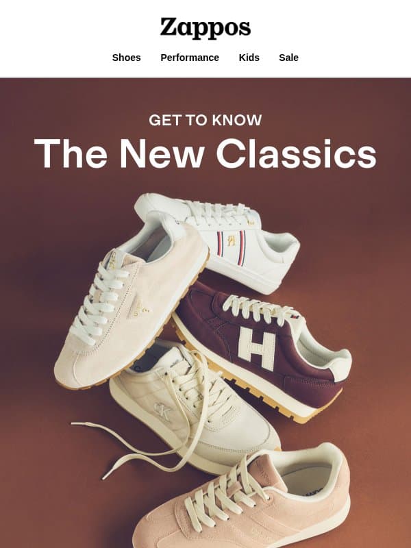 Sneaker favorites from Calvin Klein, Tommy Hilfiger & GUESS email from Zappos