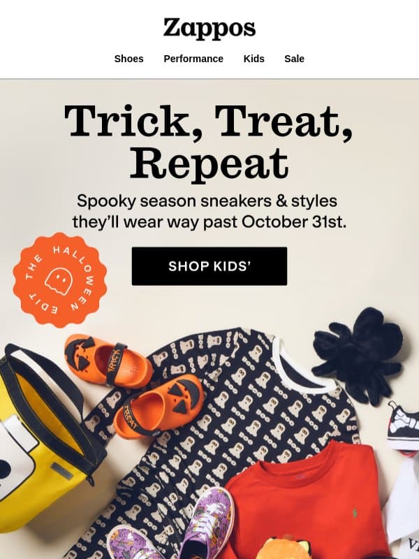 Head-to-toe picks for your boo crew 👻 email from Zappos
