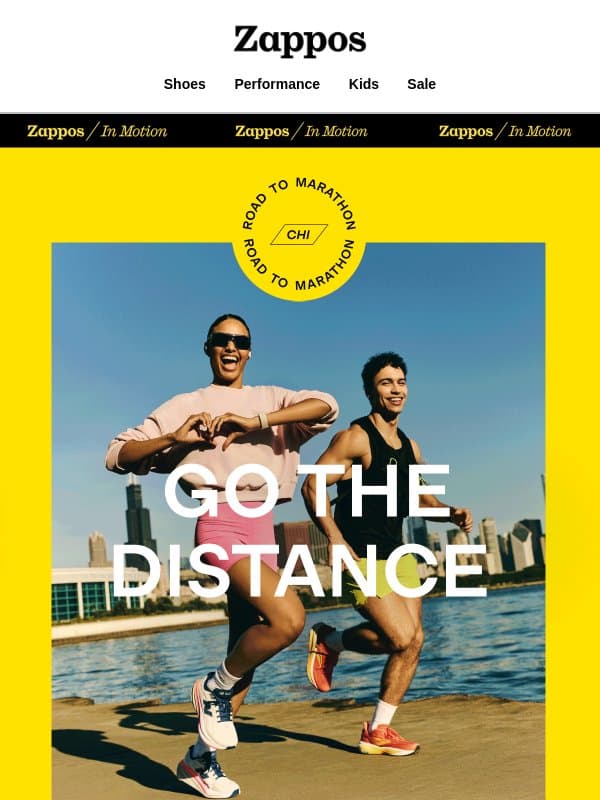 Time to chase that finisher medal 🏅 email from Zappos