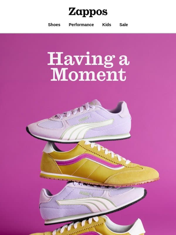 The styles we're seeing everywhere email from Zappos
