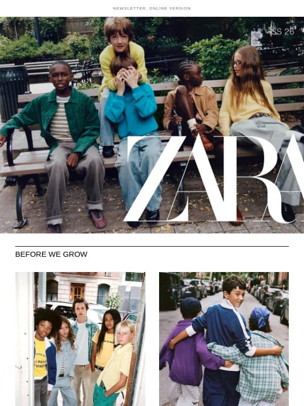 Kids | New season updates email from Zara