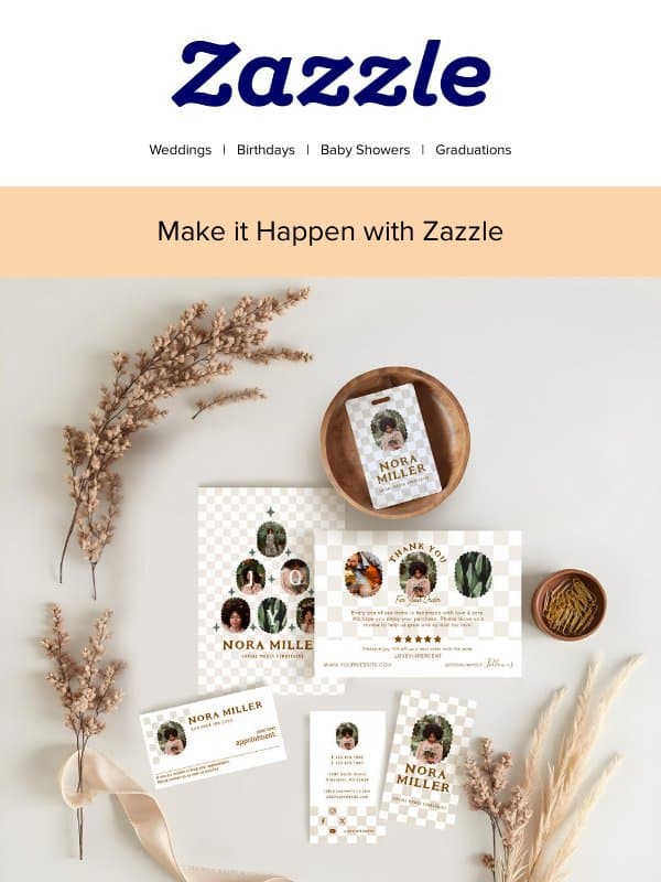 What Can We Help You Create? email from Zazzle