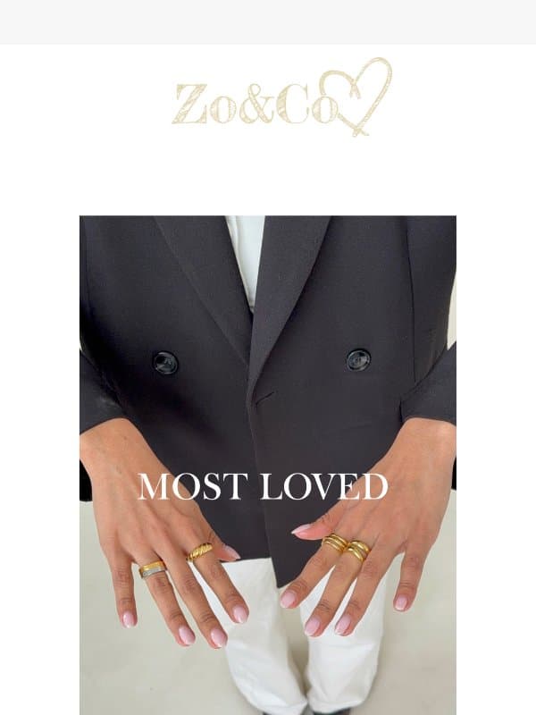 , take a look at our Bestsellers! email from Zo&Co