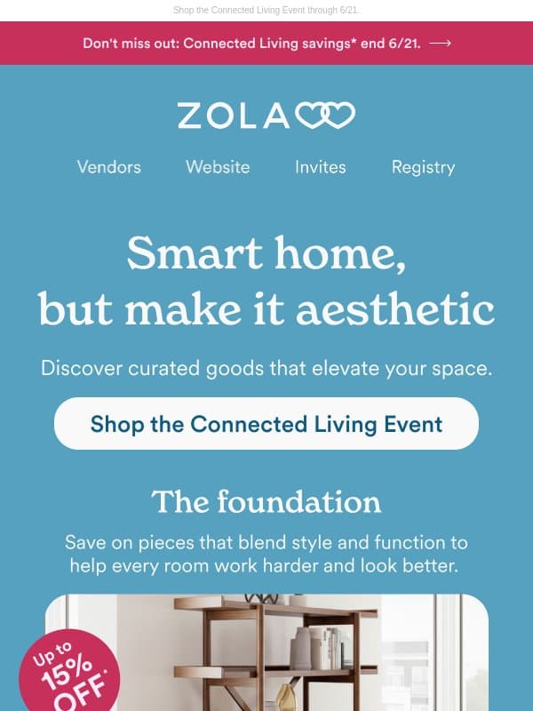 Smart living can be sophisticated π€ email from Zola