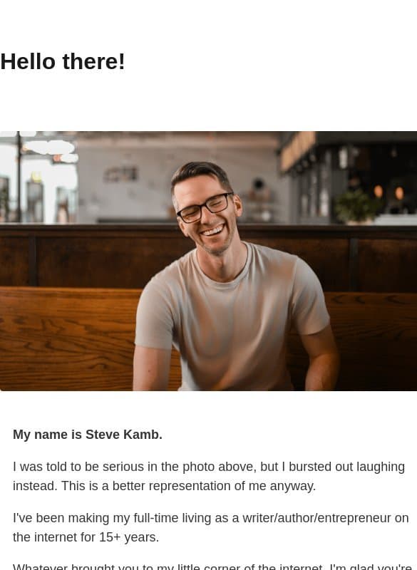 Welcome to the Nerd Out Newsletter! email from "adam" <nomadic-matt