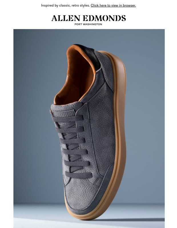 The latest update to our top sneaker email from Allen Edmonds