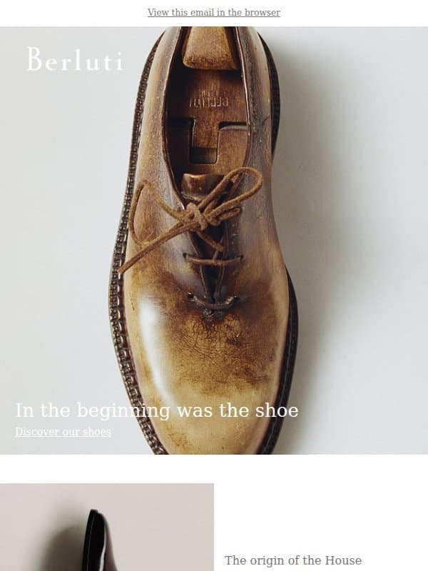 Play on your individuality with Berluti email from Berluti