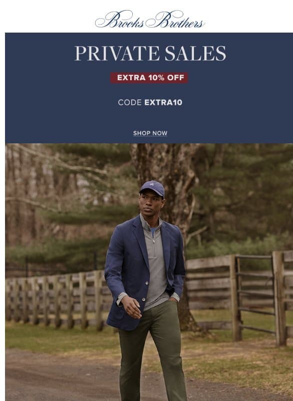 The Perfect Chino, every day email from Brooks Brothers