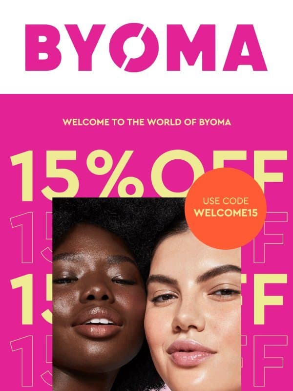 Hi there, Welcome to BYOMA π§‘ email from BYOMA