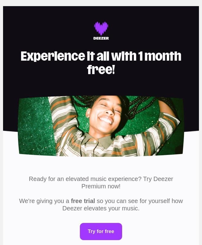 Exclusive offer! π email from Deezer