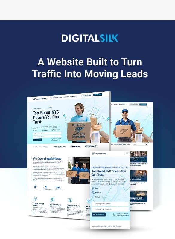 New Website Launch: Imperial Moving & Storage Levels Up email from Digital Silk