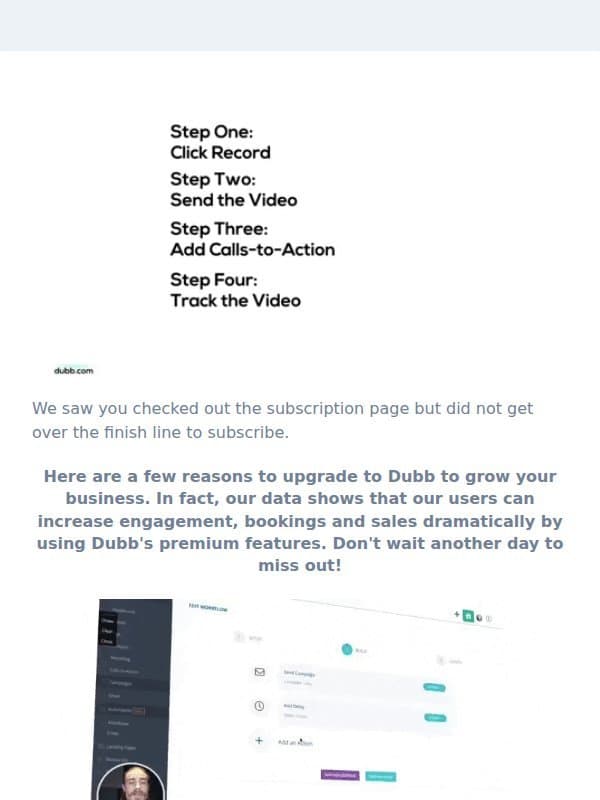 john, upgrade to Dubb for Pro Access 🔥 - 2nd Reminder email from Dubb