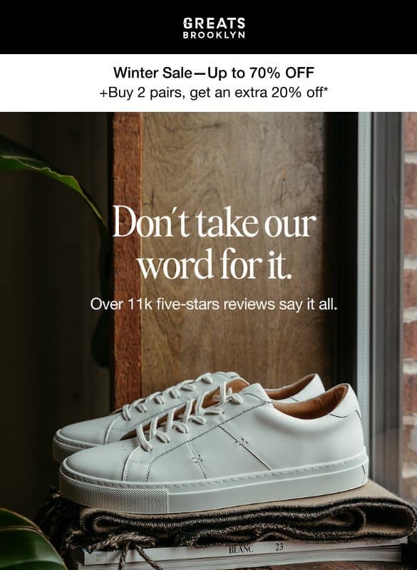 Loved by 11K+ email from Greats