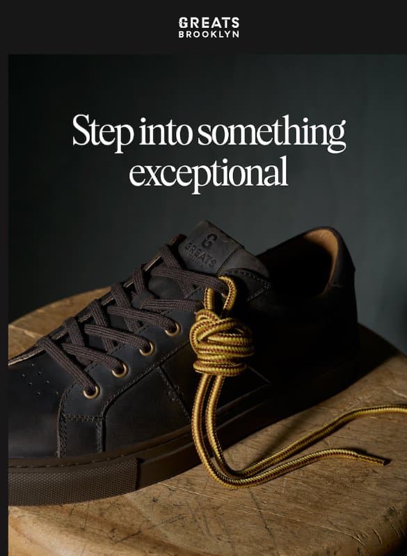 Your 15% Off Is About to Expire. email from Greats