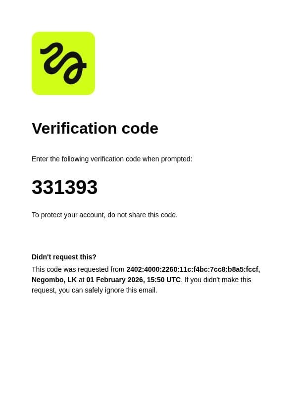 331393 is your verification code email from Higgsfield AI