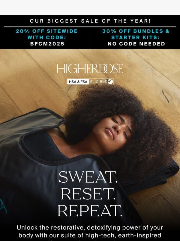 Welcome to HigherDOSE – Ignite Your Full-Body Cleanse email from HigherDOSE