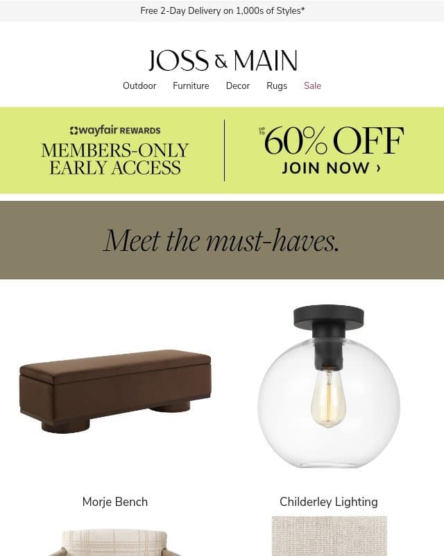 ᨓ Morje Bench ᨓ 10/10 would recommend email from Joss & Main