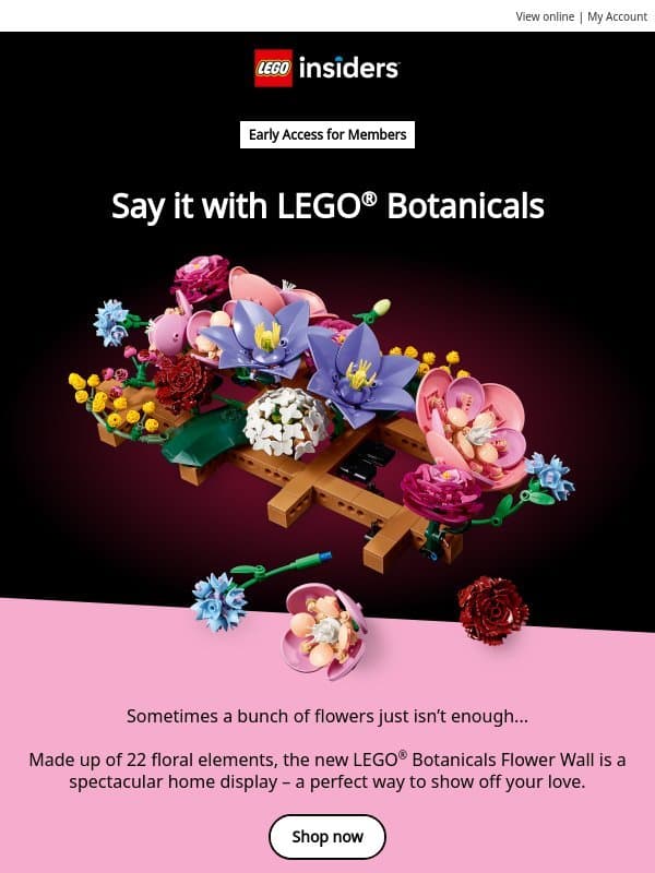 Who knew bricks could be so romantic, adam? email from LEGO®