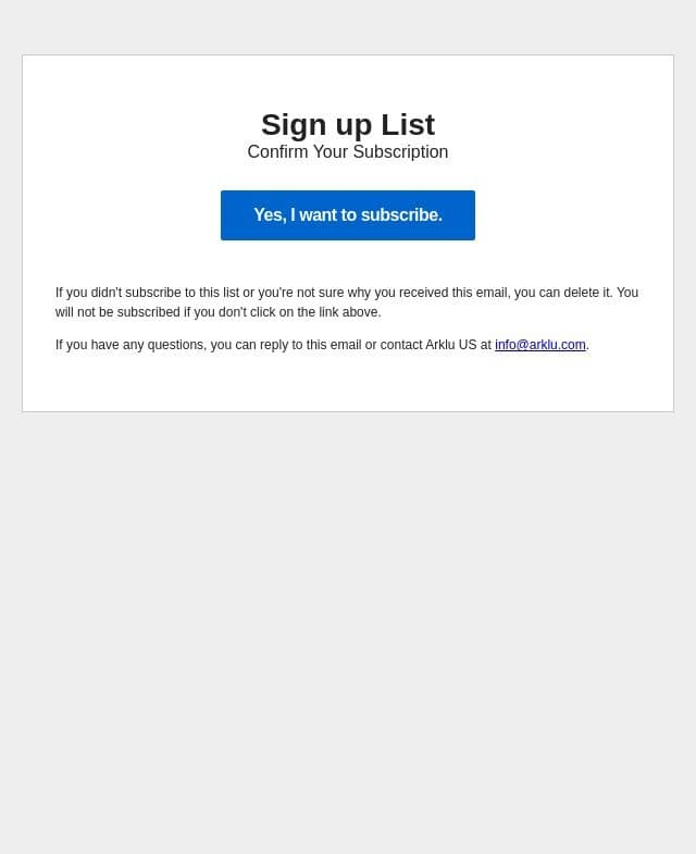 Confirm Your Subscription email from Lottie Dolls