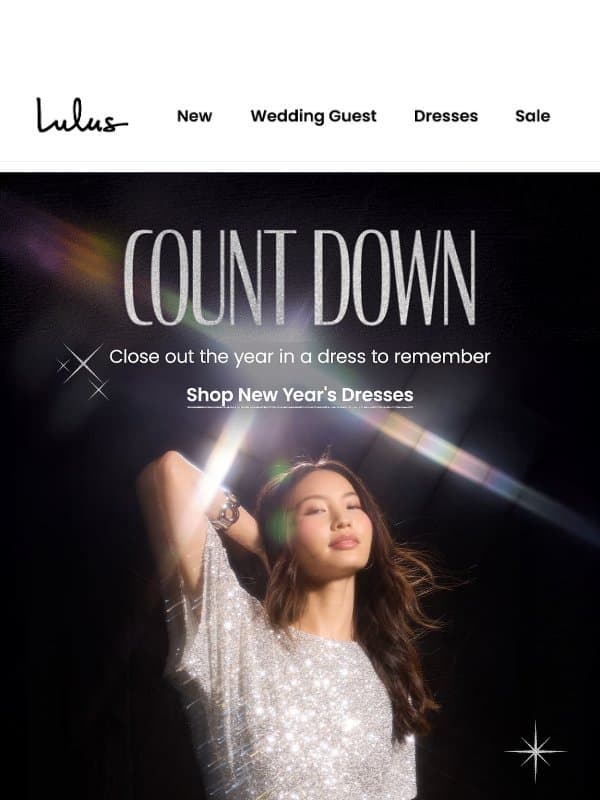 โจ New Yearโs 2025 Dresses โจ email from Lulus