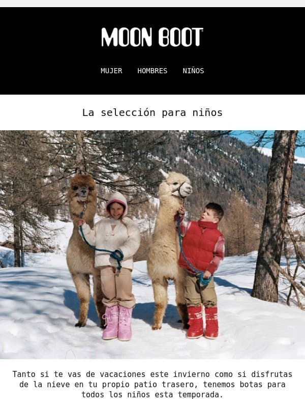 ¿Listo para la escuela de esquí? email from Moonboot