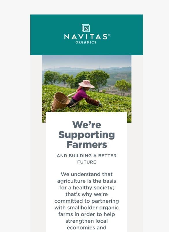 See how our sourcing sets us apart email from Navitas Naturals