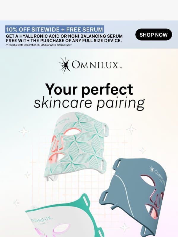 Let’s analyze your skin 🔍📊 email from Omnilux