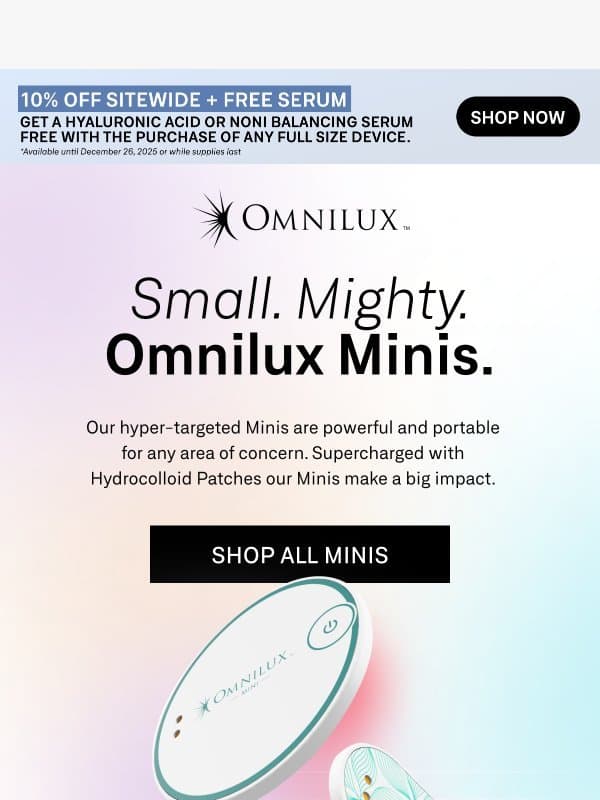 Meet the Minis ✨ email from Omnilux