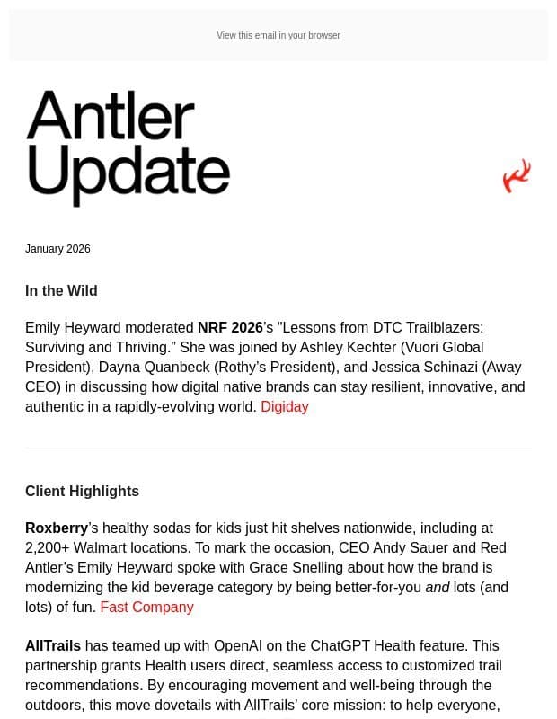 Antler Update: Roxberry, AllTrails, Fyxer, Elm Biosciences, and more email from Red Antler