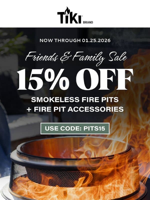 Friends & Family Sale Is Live π₯ email from Tiki Brand