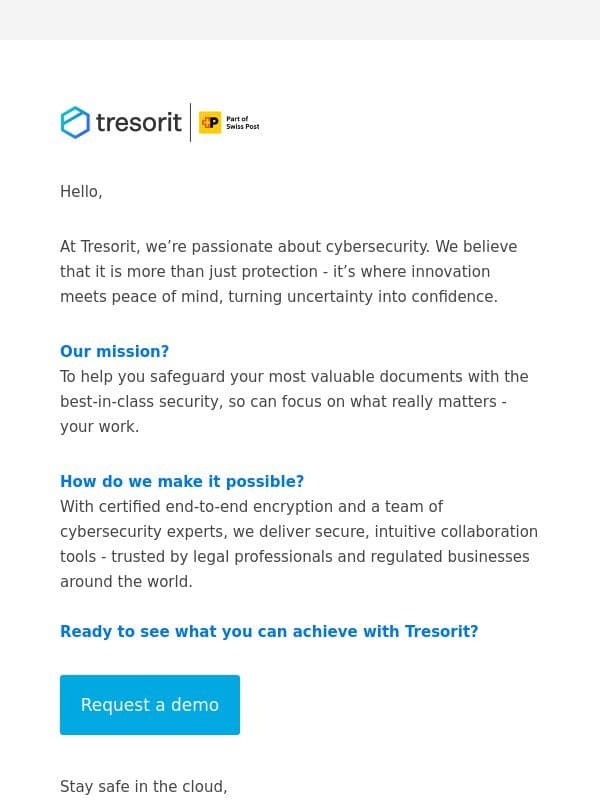 Discover the fascinating world of cybersecurity email from Tresorit