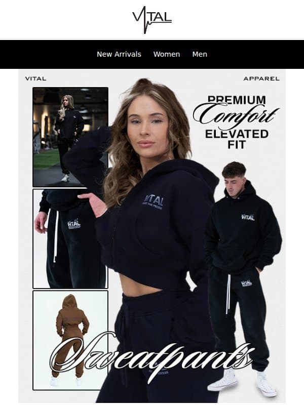 Heavyweight Sweatpants Designed For Comfort With Premium Cotton 🔥 email from Vital Apparel