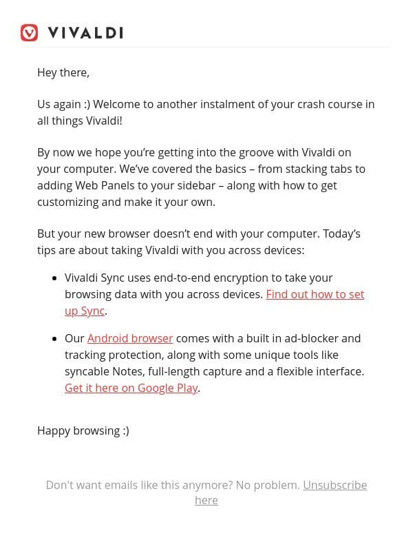 Browser Tip #5 | Take Vivaldi with you email from Vivaldi Technologies