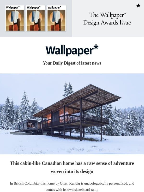 A Canadian island home for adventurers email from Wallpaper*