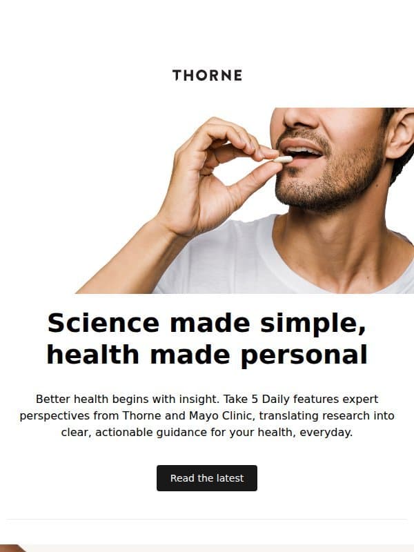Practical answers to your top health questions email from WellnessFX / HRV Solutions (WellnessFX Labs)