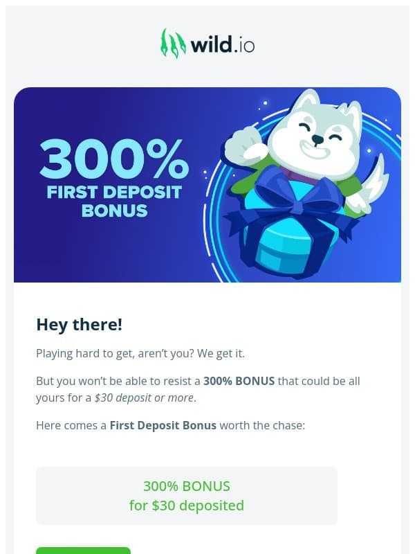 β€οΈβπ₯ Exquisite 300% Bonus available now!β€οΈβπ₯ email from Wild.io