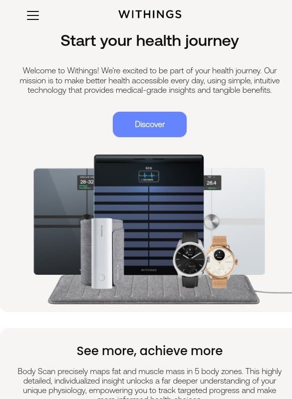 👋 Welcome to the Withings community email from Withings
