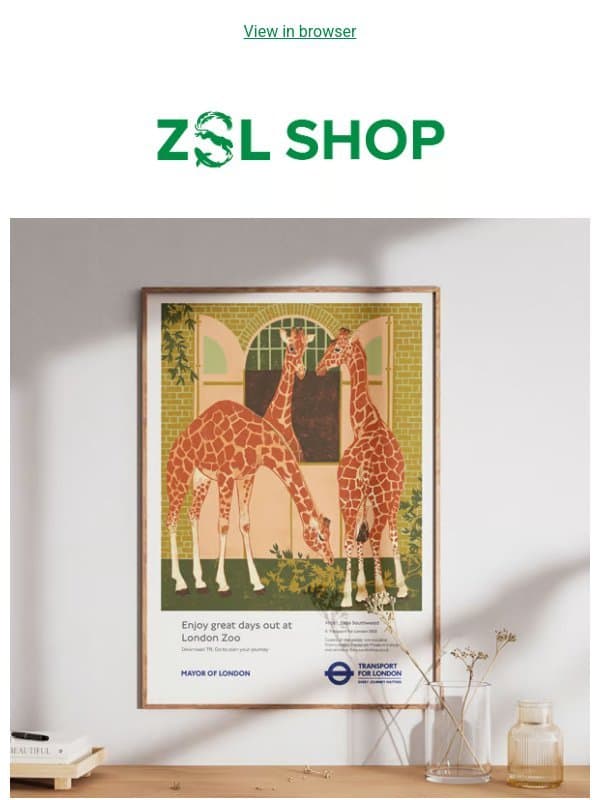 Just in: Official London Transport Museum Prints email from ZSL Shop